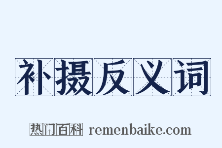 补摄反义词是什么意思的图片